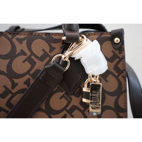 Guess JG916924 Women's Coca PU Leather Castalia Top Handle Crossbody Purse - Picture 4 of 16